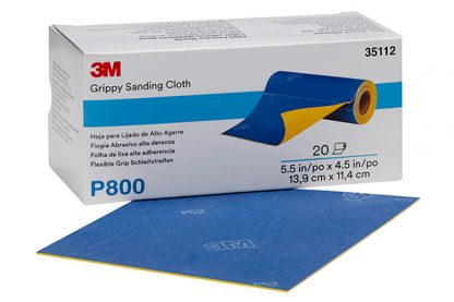 3M35112 Grippy Sanding Cloth P800 140mm x 114mm 1/Roll